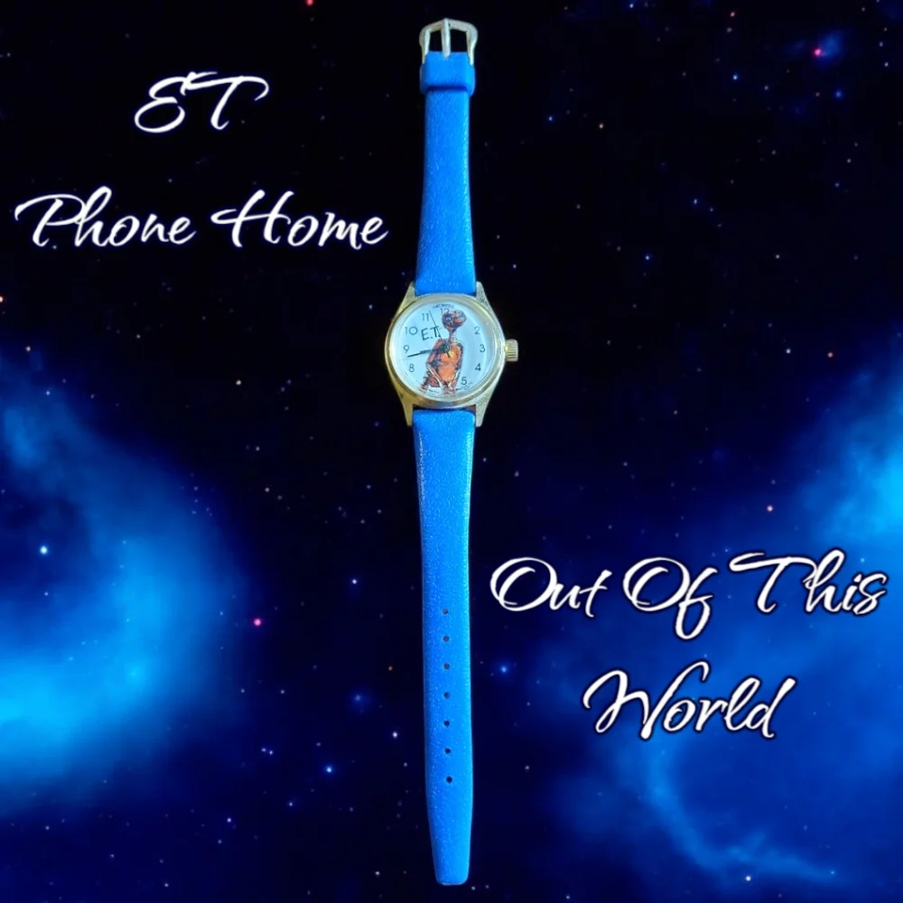 Vtg 82 E.T Extra Terrestrial Nelsonic Wind Up Watch Universal Studios Cult Movie